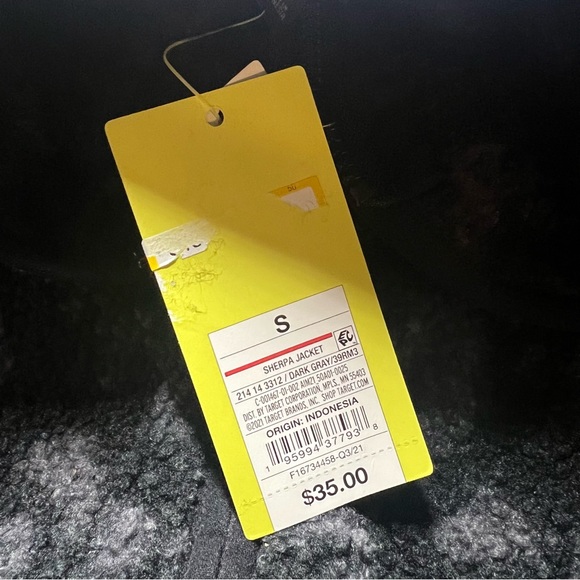 NWT All In Motion Sherpa Jacket Dark Gray Leopard Size Small S NEW S2228 - Picture 15 of 15